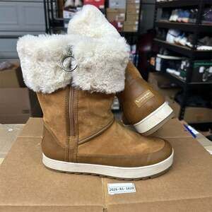 Koolaburra by UGG Brown Faux Fur Cuff Boots | Women's 11 | Pre-Owned - Good